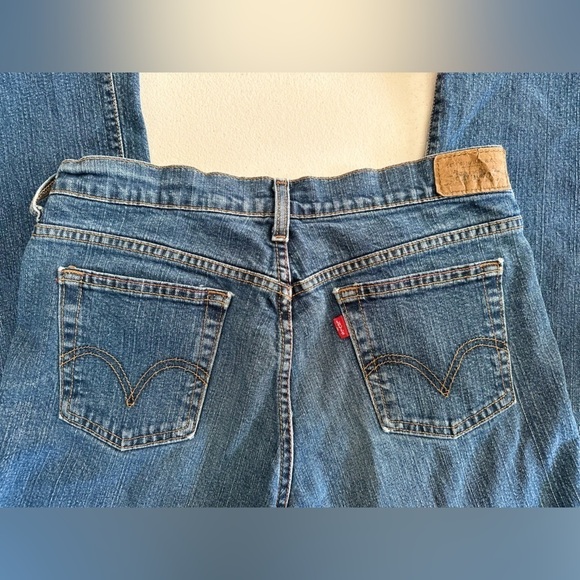 Levi’s 515 Boot Cut Blue Jeans | 8 Short - Picture 4 of 5